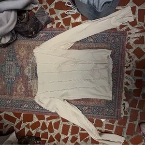Cream Long Sleeve Top